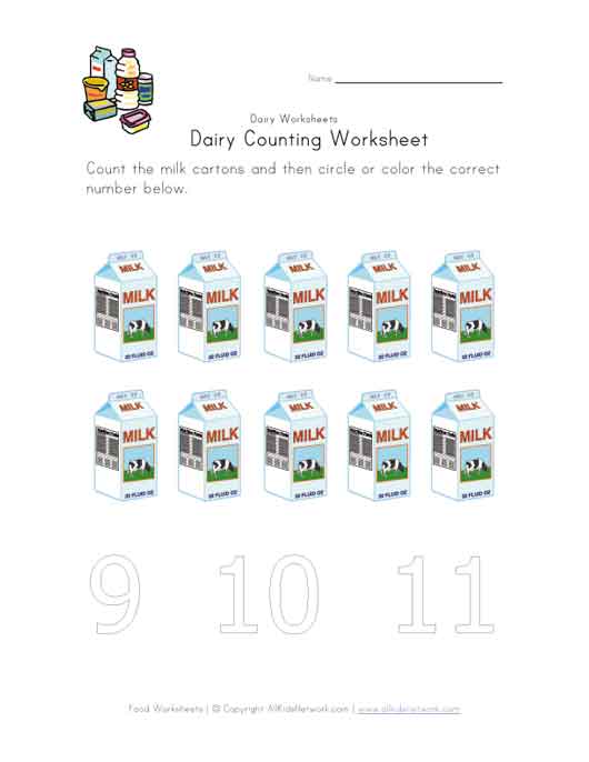 number ten worksheet