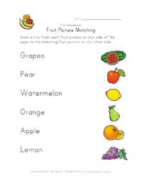 Fruit Worksheets - ♥ Our English Site ♥