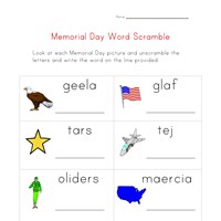Memorial Day Worksheets for Kids | All Kids Network