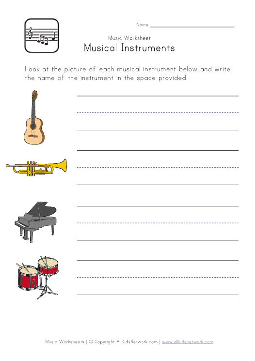 Coloring Pages Musical Instruments. musical instruments worksheet