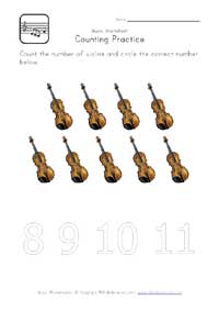 printable music counting to 9