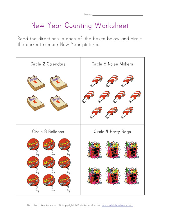 308 New kid newt worksheets 244 View and Print Your New Year Counting Worksheet 