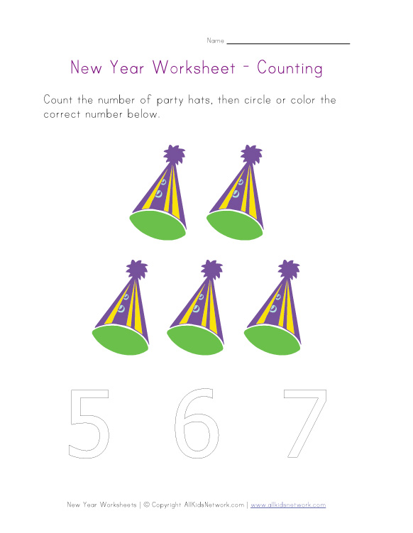 new year counting activities new year worksheet counting to five new year counting activities new year worksheet counting to five