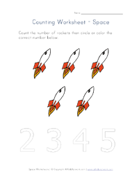 Space Worksheets