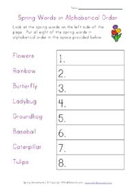 Spring Worksheets for Kids | All Kids Network