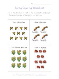 Spring Worksheets for Kids | All Kids Network