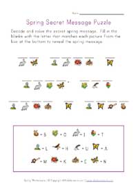 printable spring decoder puzzle