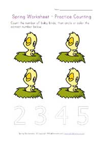 Spring Worksheets for Kids | All Kids Network