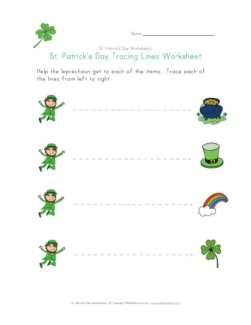 st patricks day writing worksheet