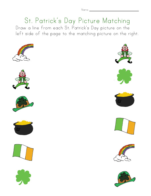 st-patrick-s-day-matching-worksheet