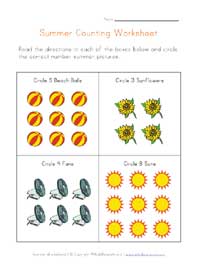 counting worksheet