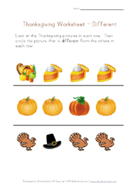 Thanksgiving Worksheets for Kids | All Kids Network