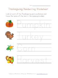 Thanksgiving Worksheets for Kids | All Kids Network