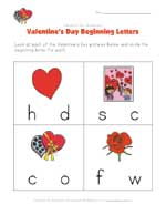 beginning letters worksheet