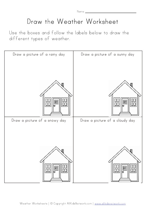 weather Weather drawing  Your Worksheet Print worksheets View and