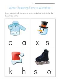 Winter Worksheets for Kids | All Kids Network