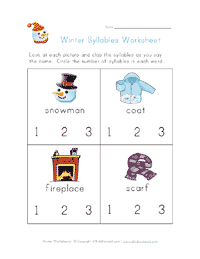 Winter Worksheets for Kids | All Kids Network