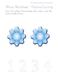 winter counting worksheet 1