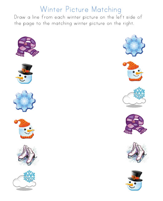 winter-picture-matching-printable-winter-worksheets