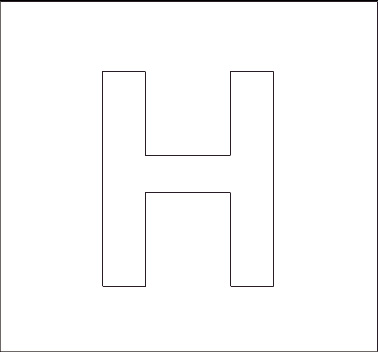 Alphabet Stenncils Page - Print your Capital H Stencil page | All Kids ...