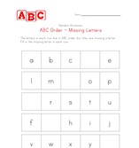 easy abc order missing letters worksheet
