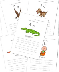 alphabet tracing worksheets