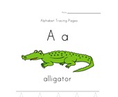 a letter worksheet alphabet tracing letter a page