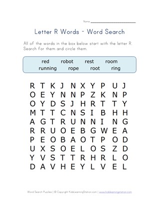 word search for every letter of the alphabet all kids network