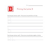 worksheets for preschool letter b Alphabet Worksheet Letter B
