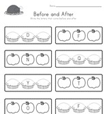Thanksgiving Before and After Alphabet Worksheet