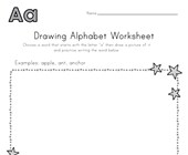 Drawing Alphabet Letter A
