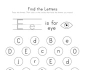 find the letters worksheets all kids network