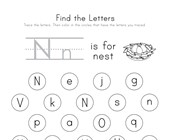 letter n worksheets all kids network