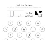 letter u worksheets all kids network