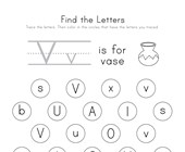 letter v worksheets all kids network