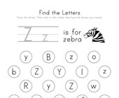 letter z worksheets all kids network