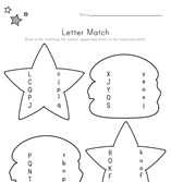 Patriotic Letter Matching Worksheet