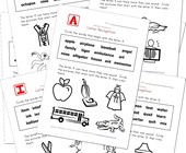 abc worksheets for nursery letter recognition identify words