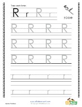 Letter Tracing Worksheets with 4 Lines | All Kids Network