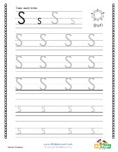 Letter Tracing Worksheets with 4 Lines | All Kids Network