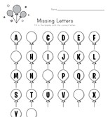 Alphabet Missing Letters Worksheet
