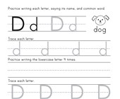 letter d worksheets all kids network