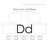 letter d worksheets all kids network