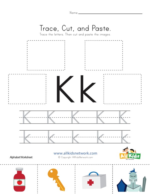 Hint, Reduce and Paste Letter K Worksheet All Small children Community photograph relating to Letter K Printable identify Hint, Minimize and Paste Letter K Worksheet All Little ones Community