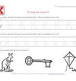 Traceable Alphabet Letter K