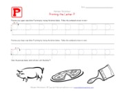 Traceable Letter P | Preschool Alphabet Pages | All Kids Network