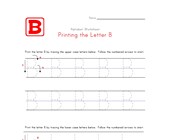 worksheets for preschool letter b Traceable Letter B