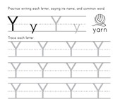 letter y worksheets all kids network