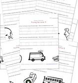 tracing letters worksheets in landscape layout