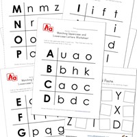 Worksheets Upper And Lowercase Letters Worksheets uppercase and lowercase letters worksheets all kids network
